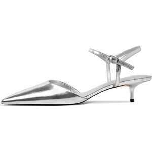 Kitten Heels for Women Pointed Toe Ankle Strap Low Heel Pumps Shoes Dressy 1.5"